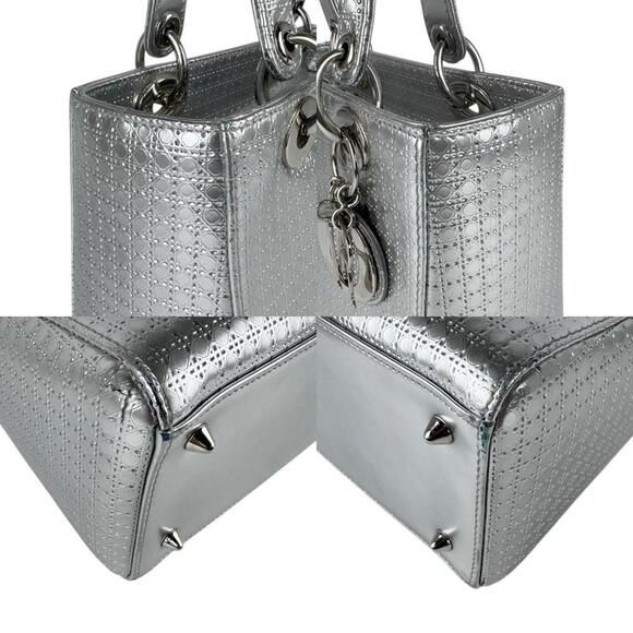 DIOR Silver Leather Shoulder Bag - Picture 3 of 5